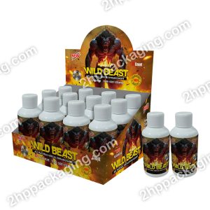 Custom Sticker Paper Roll Frozen Food Packaging Label for Hard Steel 2oz bottle sexual products