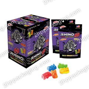 Aluminum foil Bags Paper Box For Pure Shilajit Gummies Natural & Non Supplement easy packaging